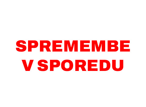 Novicka spremeba odpoved